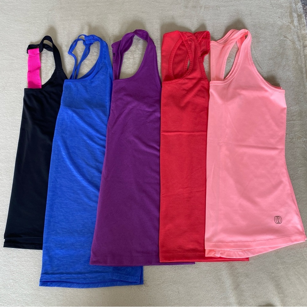 athletic racer back tank tops lot